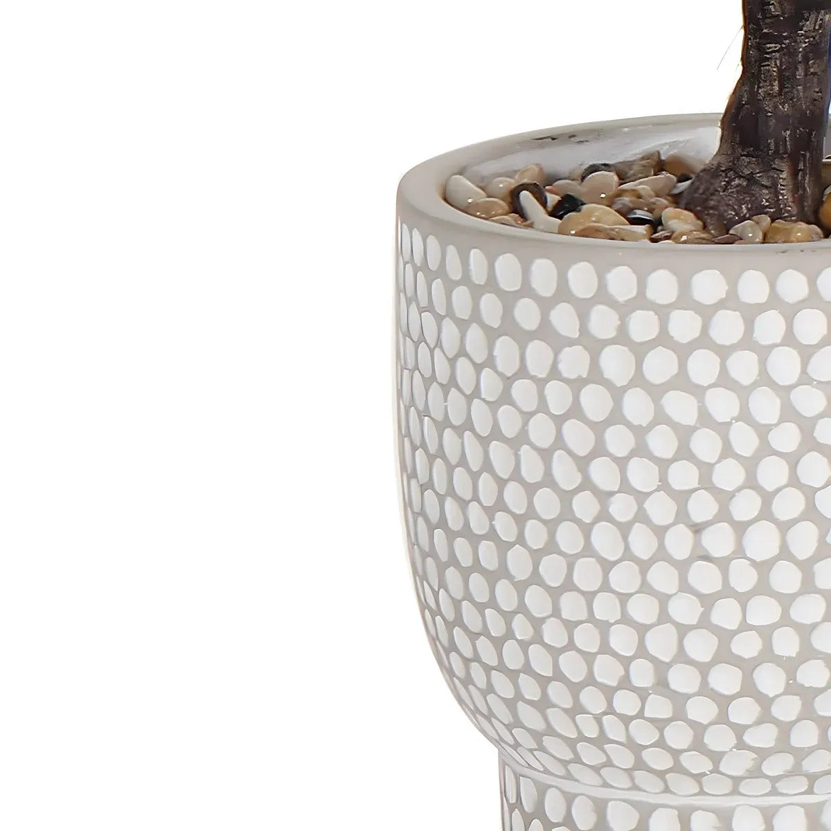 Green 53cm Olive Artificial plant in Grey Ceramic Pot